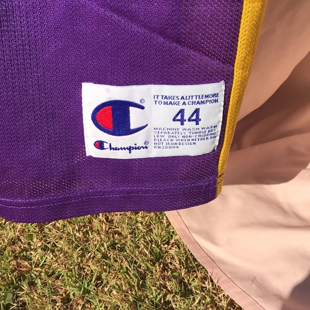 KOBE !!! Kobe Bryant Basketball Jersey by Champion road purple EUC - Picture 3 of 5